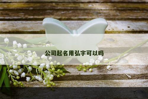 公司起名用弘字可以吗