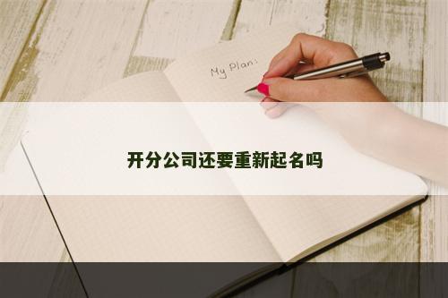 开分公司还要重新起名吗