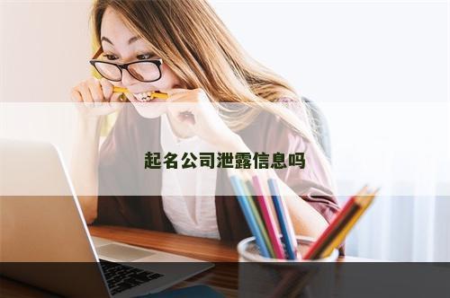 起名公司泄露信息吗