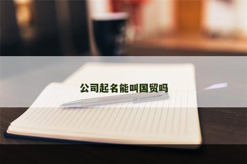 公司起名能叫国贸吗