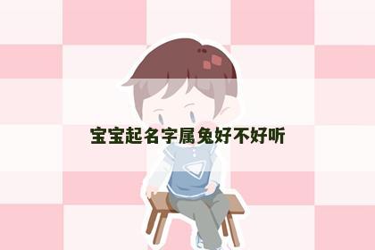 宝宝起名字属兔好不好听