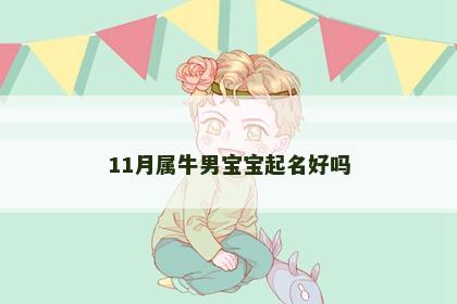 11月属牛男宝宝起名好吗